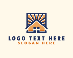 Staycation - House Sun Realty logo design