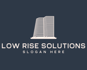 High Rise Building Realty logo design