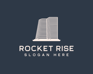 High Rise Building Realty logo design