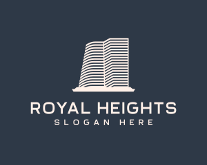 High Rise Building Realty logo design