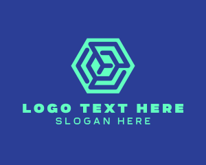 Line - Hexagon Business Comapny logo design