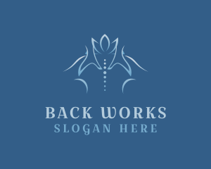 Back Massage Spine logo design