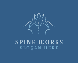 Back Massage Spine logo design