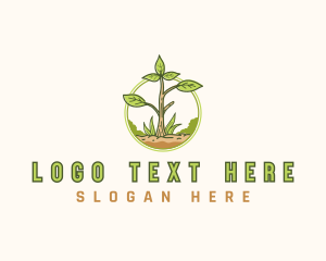 Grass - Plant Lawn Landscaping logo design