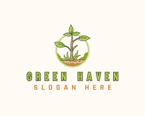 Turf - Plant Lawn Landscaping logo design