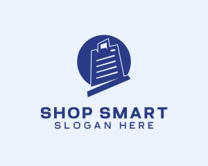 Online Shopping List  logo design