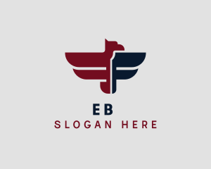 Veteran - American Bird Eagle logo design
