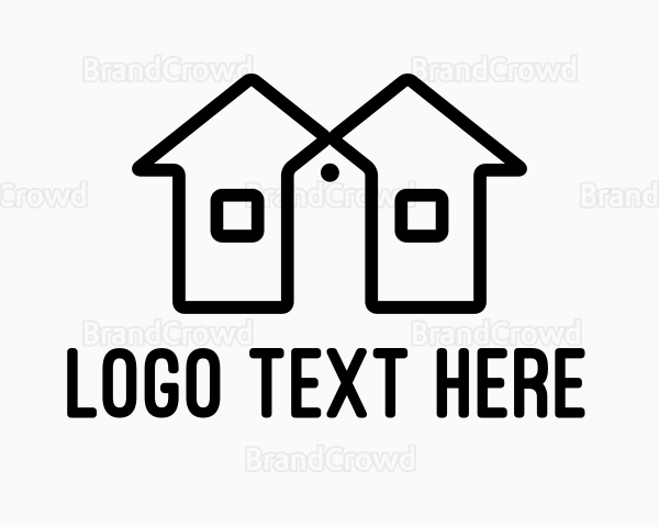 Twin House Price Tag Logo