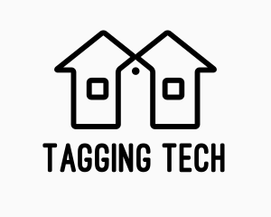 Twin House Price Tag logo design