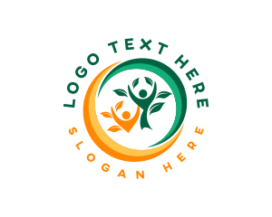 Vegan - Eco Nature Leaf logo design