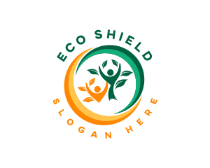 Eco Nature Leaf logo design