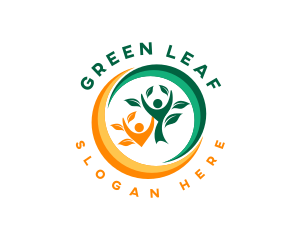 Eco Nature Leaf logo design