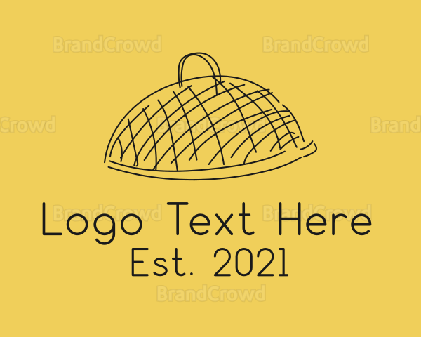 Kitchen Food Cloche Catering Logo