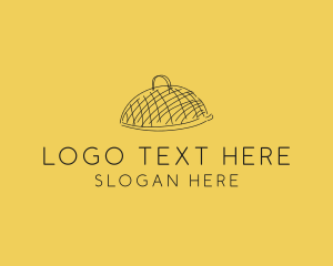 Drawing - Kitchen Food Cloche Catering logo design