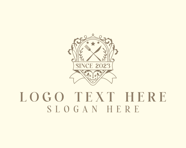 Fine Dining - Fine Dining Gourmet Restaurant logo design