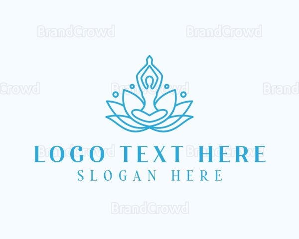 Meditation Yoga Lotus Logo