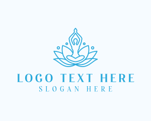 Meditation Yoga Lotus Logo