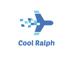 Travel - Plane Travel Pixel logo design