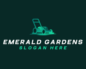 Landscaping Lawn Mower logo design