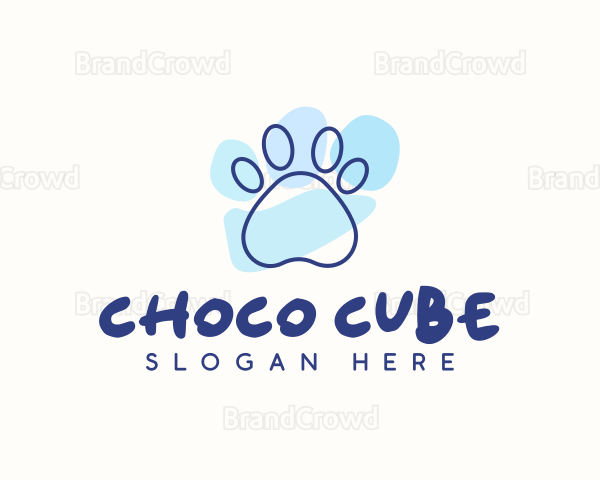 Pet Paw Print Logo