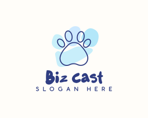 Shelter - Pet Paw Print logo design