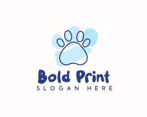 Pet Paw Print logo design