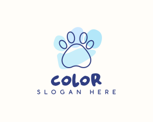 Pet Paw Print logo design