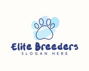 Pet Paw Print logo design