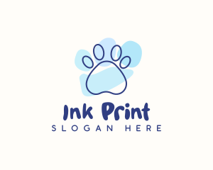 Print - Pet Paw Print logo design