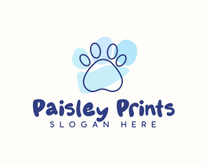 Pet Paw Print logo design