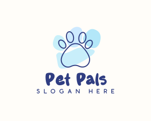 Pet Paw Print logo design