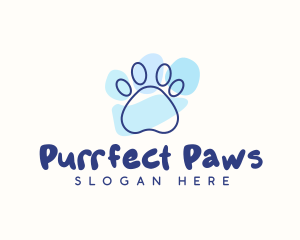 Pet Paw Print logo design