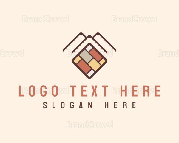 Tile Flooring Brick Logo