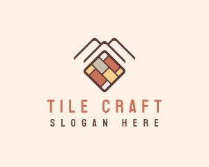 Tile Flooring Brick logo design