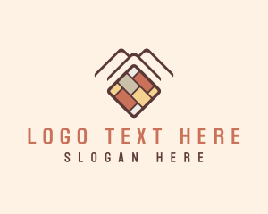 Home Depot - Tile Flooring Brick logo design