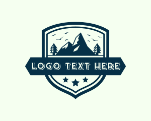 Camping - Mountain Forest Outdoor logo design