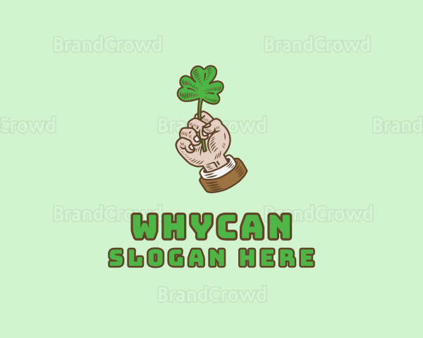 Irish Clover Hand Logo