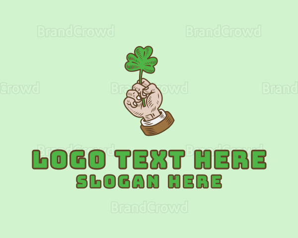 Irish Clover Hand Logo