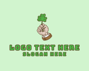 Patrick - Irish Clover Hand logo design