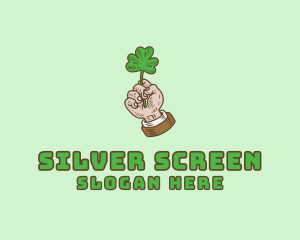 Irish Clover Hand  Logo