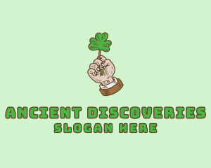 Irish Clover Hand  logo design