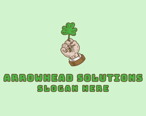 Irish Clover Hand  logo design