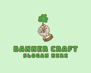 Irish Clover Hand  logo design