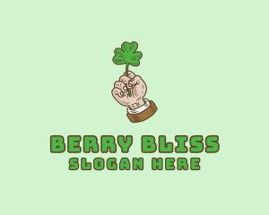 Irish Clover Hand  logo design