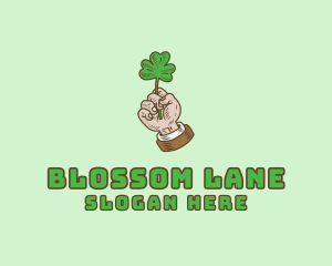 Irish Clover Hand  logo design