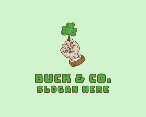 Irish Clover Hand  logo design