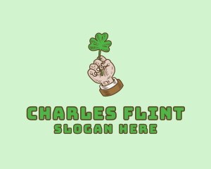 Irish Clover Hand  logo design