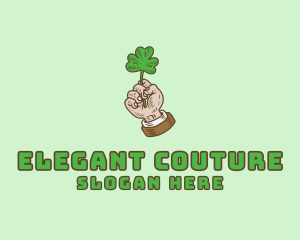 Irish Clover Hand  logo design