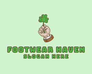 Irish Clover Hand  logo design