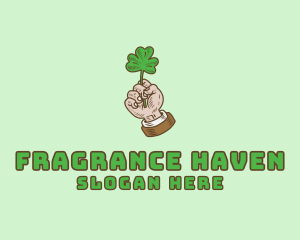 Irish Clover Hand  logo design